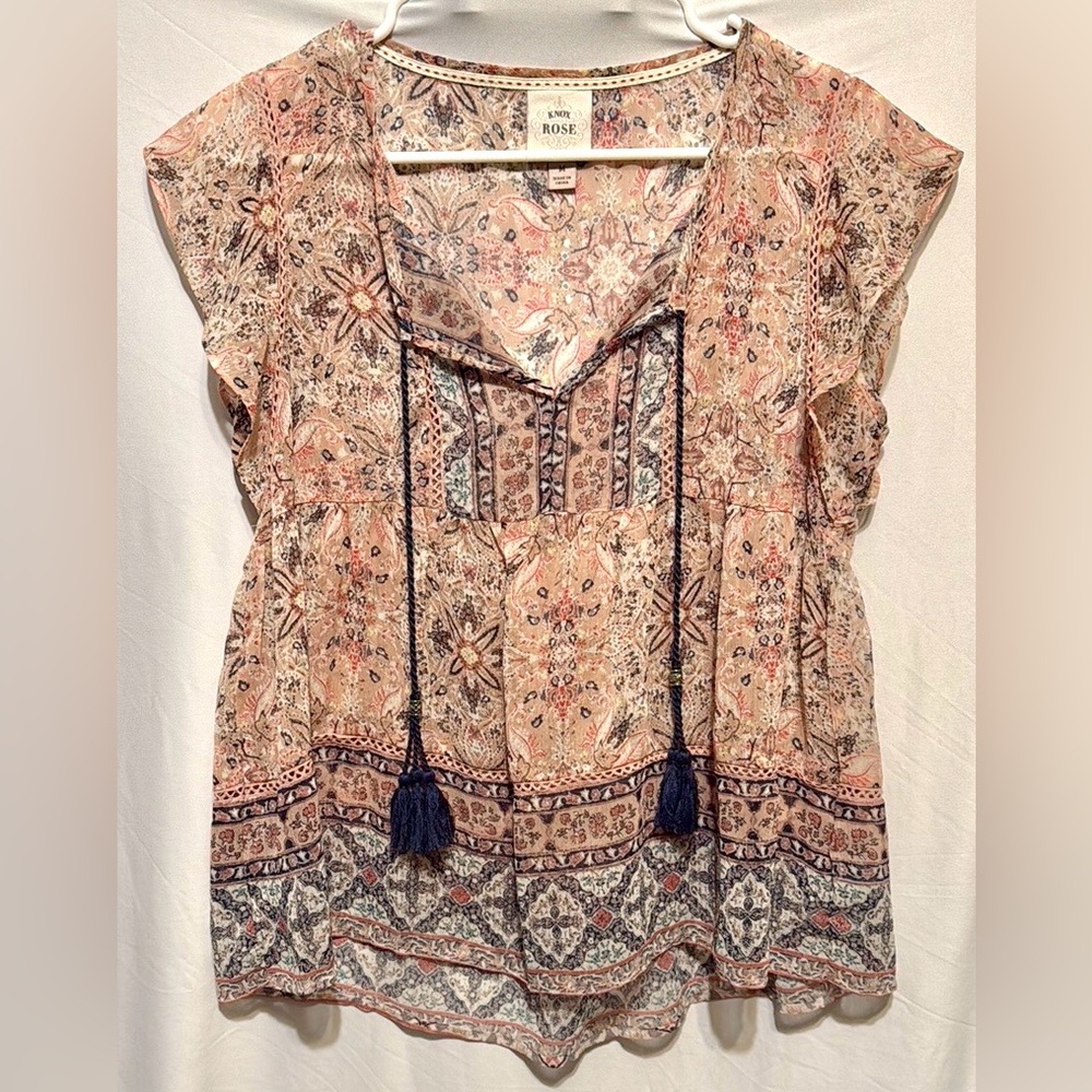 Pink Rose Women's Floral Top
